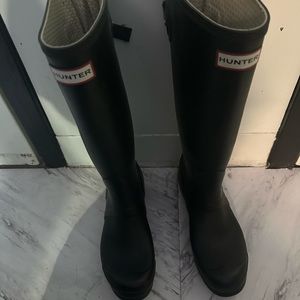 Tall Black Hunter Boots